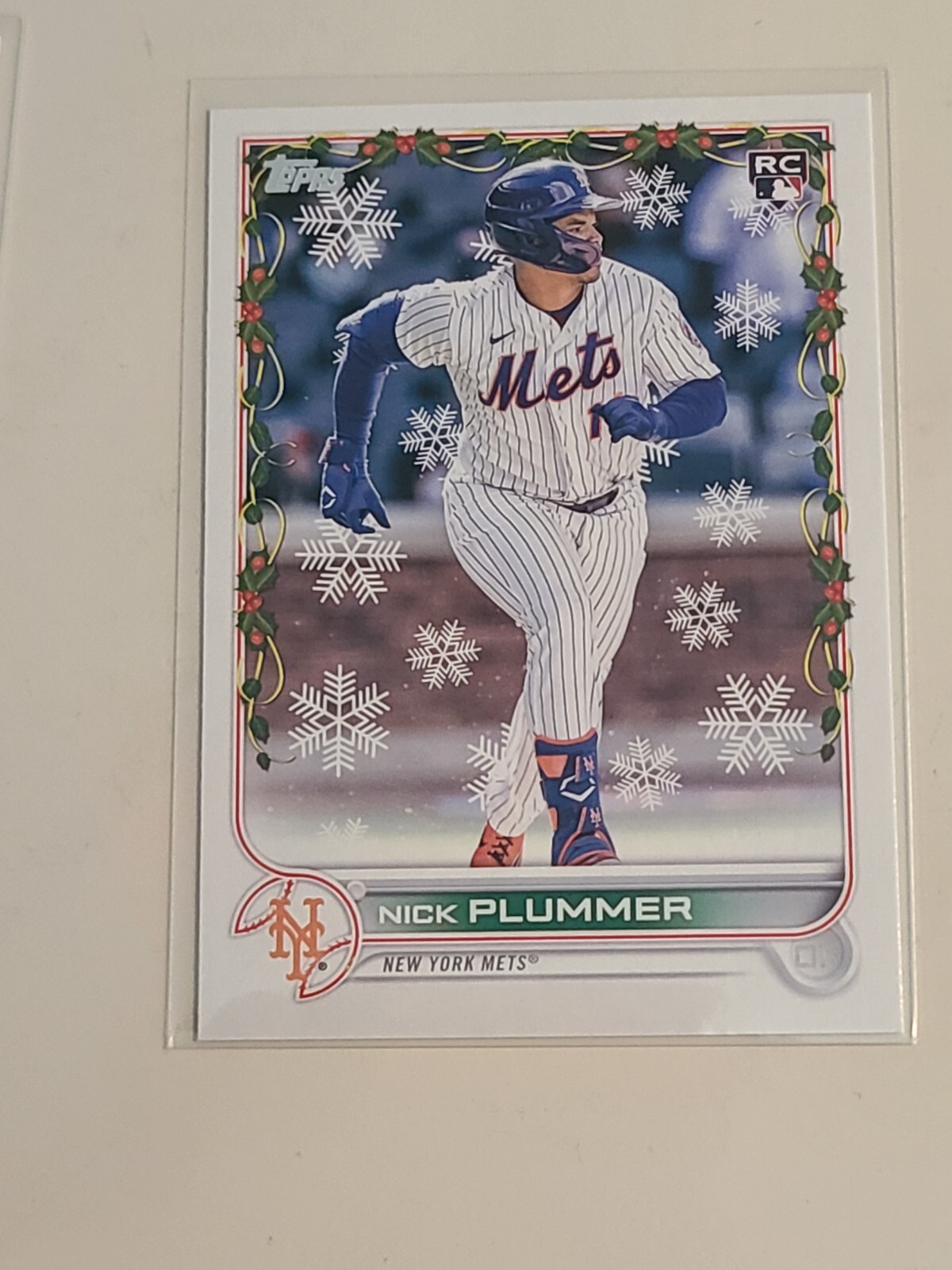 2022 Topps Holiday Base Rookie Card #HW30 Nick Plummer RC Mets