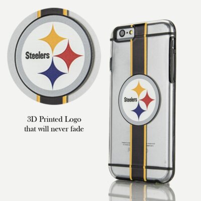 FOCO NFL Licensed Pittsburgh Steelers Hydro Clear Case For iPhone - Main Image