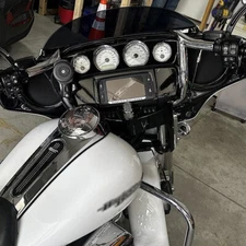 Chrome Meathook Bars 12" Rise Ape Hanger Fat Handlebar For Harley Touring 1986+