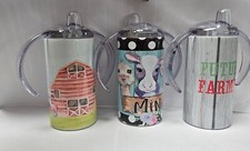 12 OZ Steel Kids Tumbler/Sippy Cup with Sliding Lid and Straw