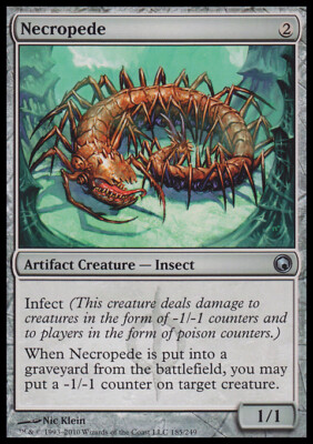 MTG Magic the Gathering Necropede (185/259) Scars of Mirrodin LP
