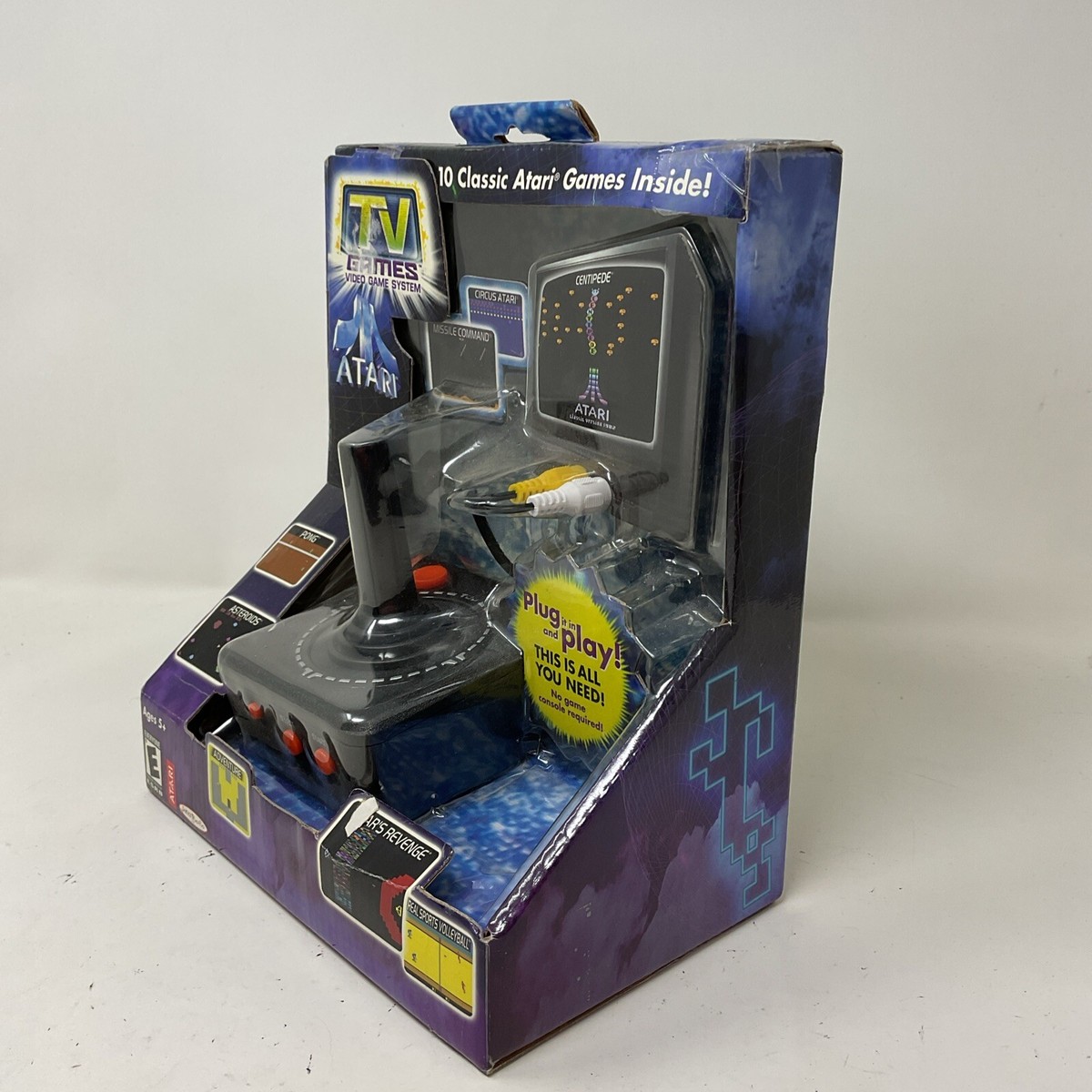 Jakks Pacific ATARI 10-in-1 TV Games 2002 Plug and Play NEW and