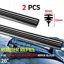 26'' 650mm Rubber Wiper Blade Refill Frameless Kit Car Windshield Accessories