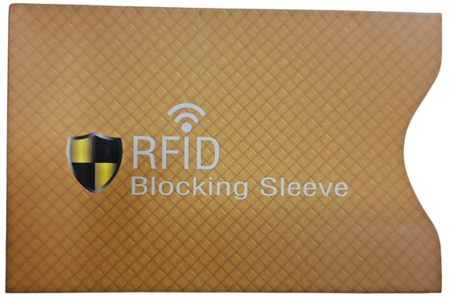 5 X RFID Blocking Sleeve NFC Anti Scan ID Credit Card Holder Case, Yellow Secure