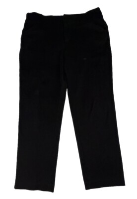TIME & TRU Black Tweed Look Straight Leg Knit Pants, SIZE 14