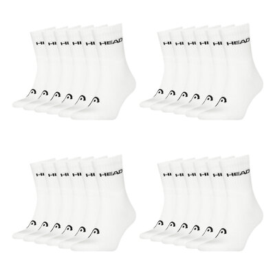 12 Paar HEAD Herren Damen Short Crew Socken Sportsocken Cotton Blend Sport Socks