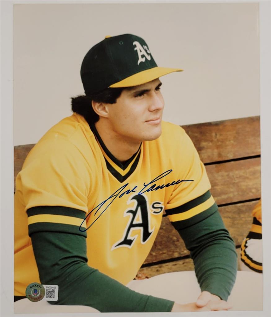 Jose Canseco Autographed Signed Oakland A's 8X10 Photo Autograph ~ Beckett Beckett 
