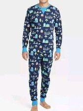 Mens Hanukkah Lions Print PJ Set Size XL 