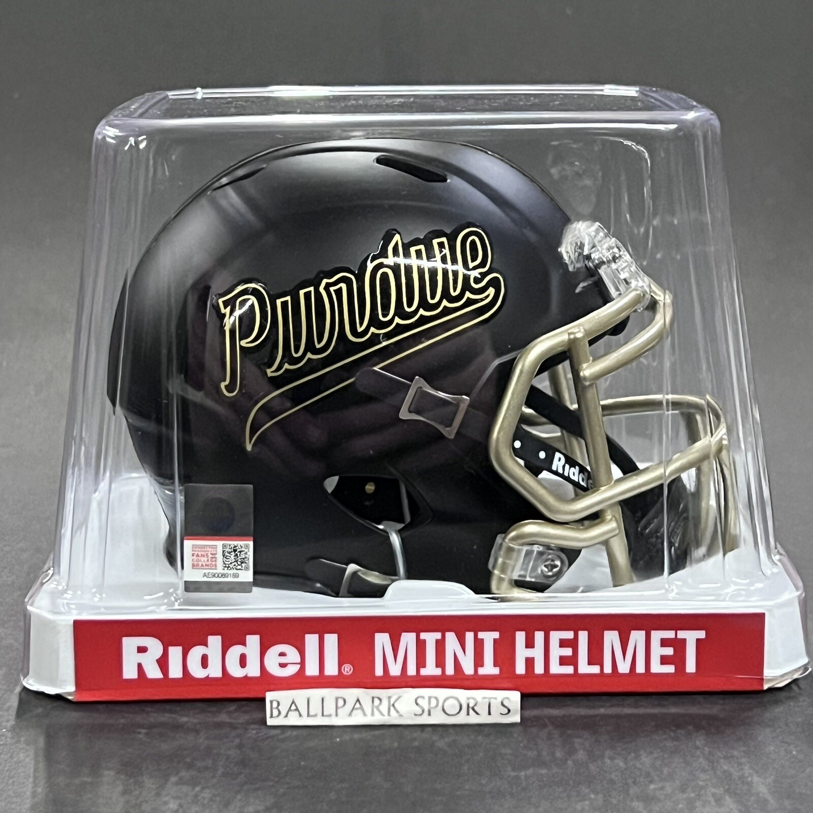 Riddell Ncaa Matte Black Script Logo New!