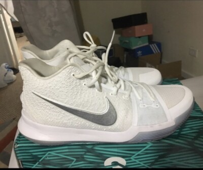 SIZE 6 US MENS- Nike Kyrie 3 White Chrome 2017 | eBay