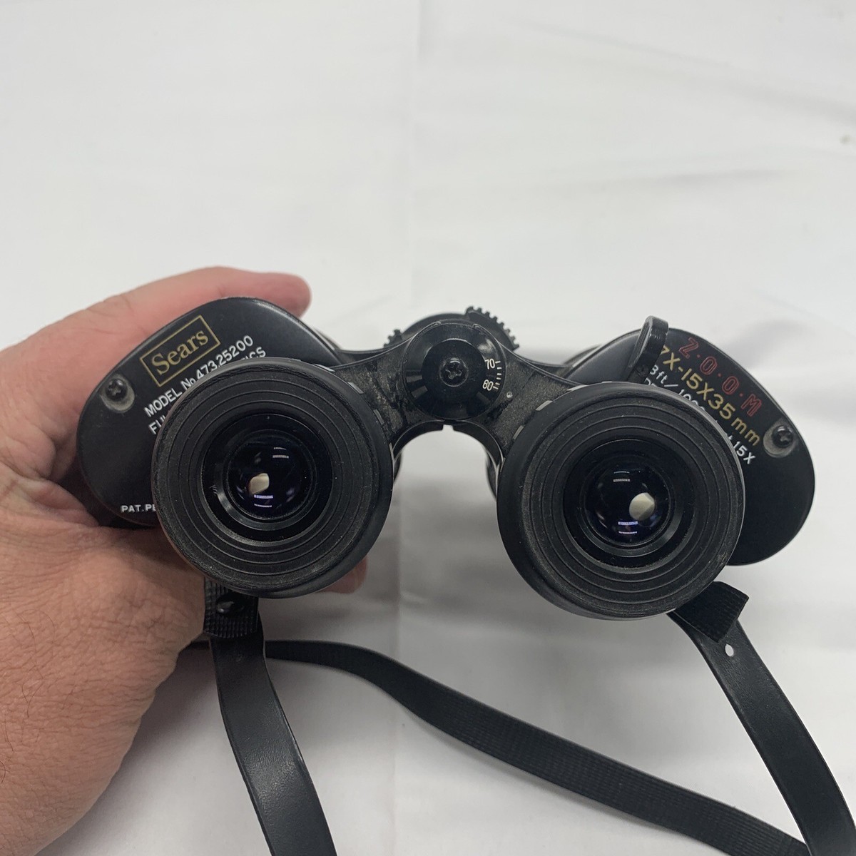 Sears Vintage Binoculars 7-15X 35MM Quick Zoom Coated Lens