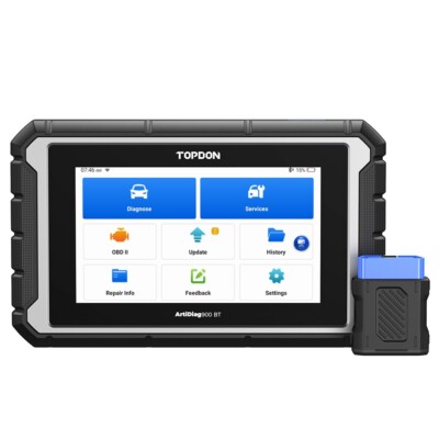 TOPDON Artidiag900 BT KFZ OBD2 Diagnosegerät Scanner Alle System 2 Jahre Updates
