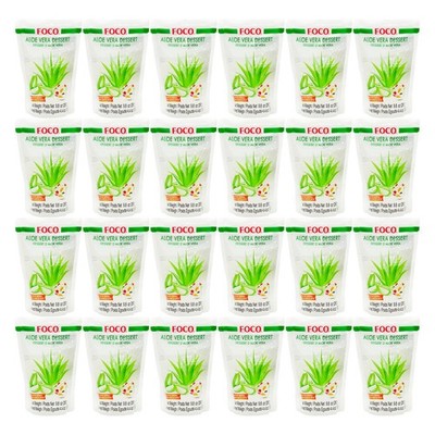 Foco Aloe Vera Dessert 24x280g/ATG125g Aloe Vera Drink