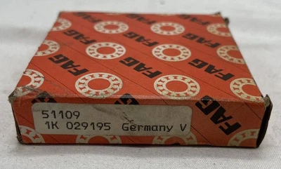 FAG 51109 1K 029195 - Thrust Ball Bearing / Lager - NEW Old stock - 45x65x14mm - Bild 1 von 3