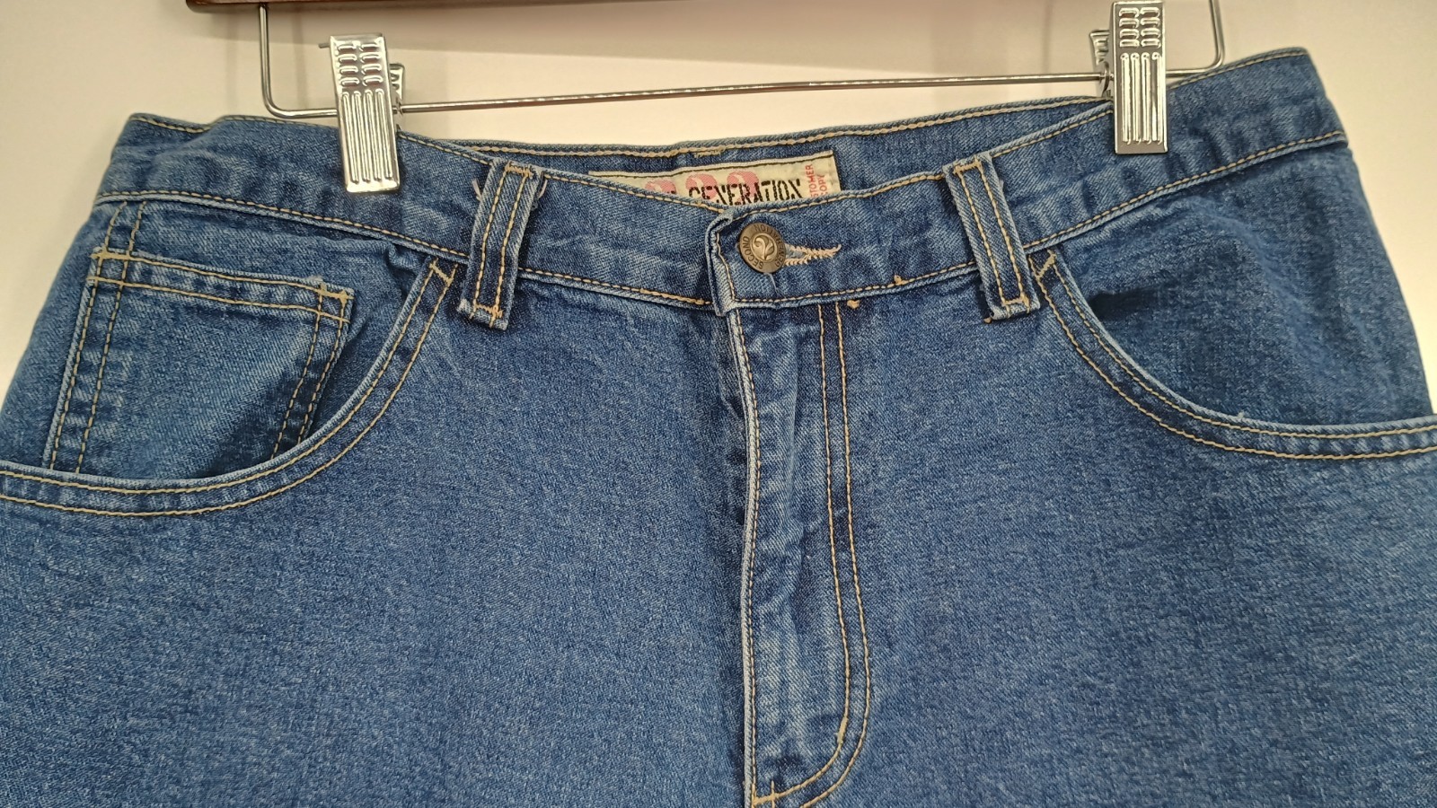 Second Generation Embroidered Capri Blue Denim Je… - image 7