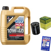 Mann Inspektionspaket 5L Liqui Moly 10W-40 FüR Subaru Forester 2.0 AWD 2.5
