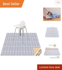 Baby Splat Mat for Under High Chair/Arts/Crafts, 51 x 51 Inch Washable Splash...