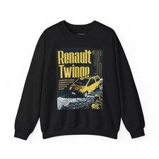Renault Twingo Car Art Graphic Print Long Sleeve Unisex Pullover Sweatshirt Gift