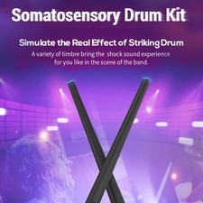 1 Set Virtual Drum Kit Lightweight & Portable Instrument For Outdoor Camping