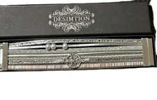 Desimtion Tree Of Life Magnetic Clasp Bracelet Silver Tone 