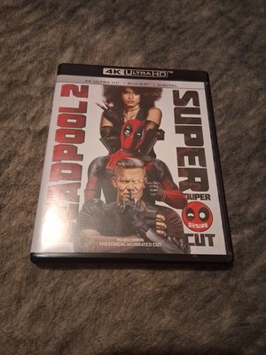 Deadpool 2 (4K Ultra HD/Blu-Ray, 2018, 4-Discs, Super Duper Cut) VGC Discs Mint