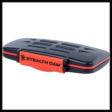 Orange Waterproof Memory Card Storage Case for SD and MicroSD Cards - Shockpr...