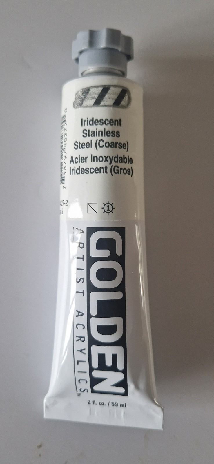 Golden Artist  Acrylics Paint Tube 59ml Iridescent Stainless Steel Coarse A...