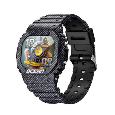 LOKMAT Ocean Rugged Smart Watch Fitness Tracker BT Calls Flashlight Compass