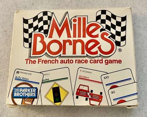 MILLE BORNES French Auto Race Card Game 1988 Parker Brothers - Lightly Used