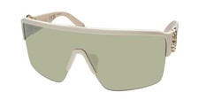 NEW ROBERTO CAVALLI SRC037 SUNGLASSES PLASTIC ABAG WOMENS WRAP BEIGE HALF-RIM