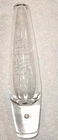 Vintage Steuben Teardrop Bud Vase Clear Crystal Suspended Air Bubble Base
