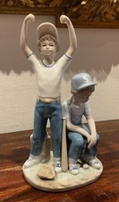 Paul Sebastian 1989  "Home Run" Baseball Boys Fine Porcelain Figurine