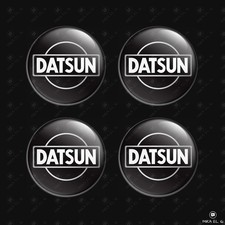 Datsun Wheel Center Cap Decals 4pcs 3d Domed Resin Sticker Emblems