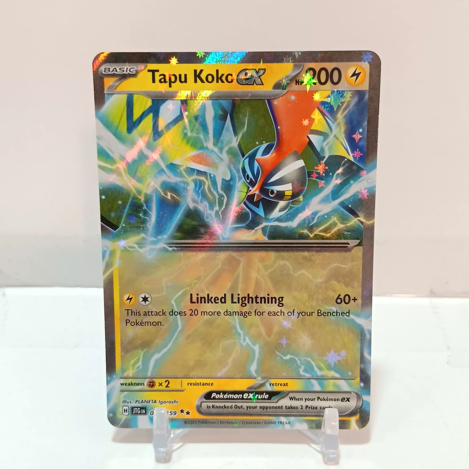 Pokémon Tapu Koko Ex 51/159 LP Journey Together
