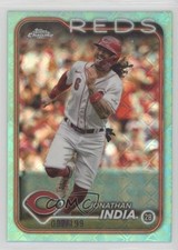 2024 Topps Chrome Logofractor Edition Aqua Refractor 2/199 Jonathan India 1d4b