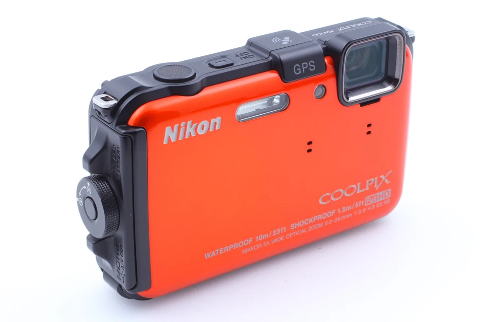 [Exc+5] Nikon COOLPIX AW100 16.0MP Waterproof Digital Camera Orange From JAPAN - Image 4 of 4