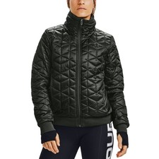 NWT - UNDER ARMOUR Women's REACTOR 1342792-001 ColdGear QUILTED Black JACKET - S