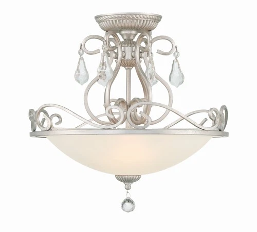 Crystorama Lighting Group 5010-CL-MWP Ashton 3 Light 17"W - Silver - Picture 4 of 8
