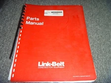 Link-Belt Model LS-108B Lattice Boom Crawler Crane Parts Catalog Manual Book xo