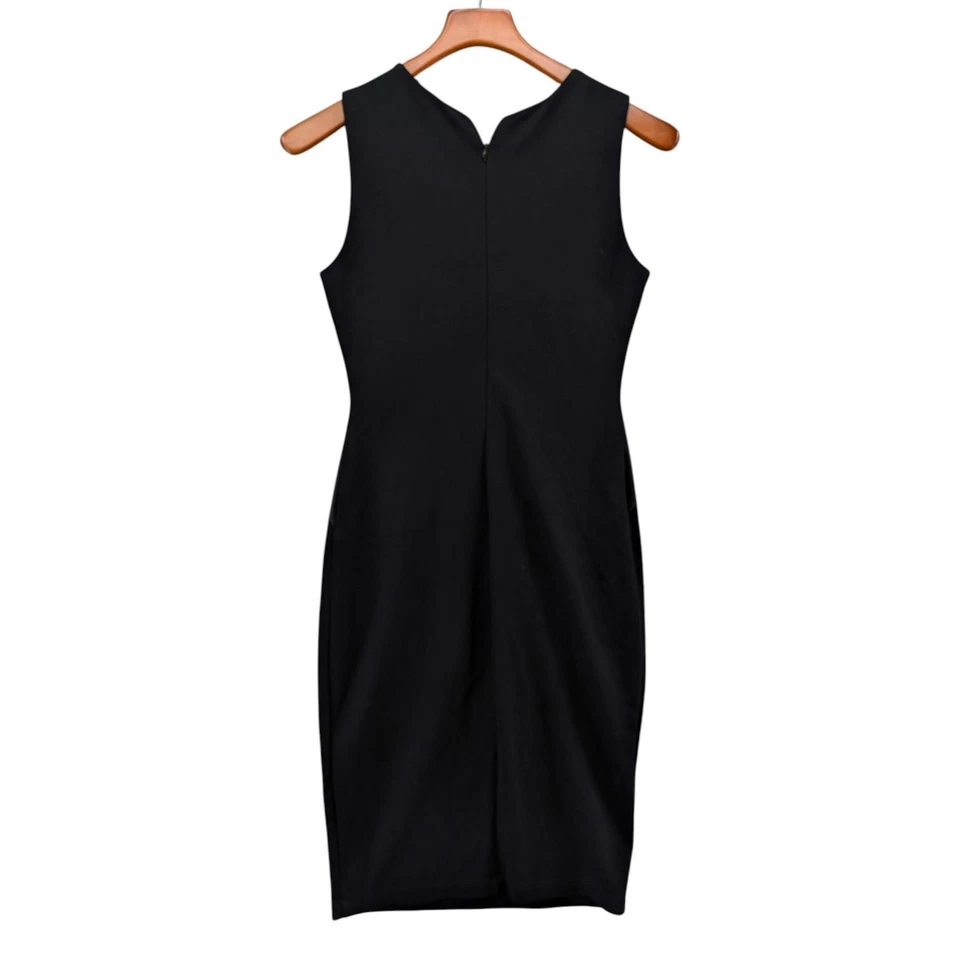 Vestido Bailey 44 Word Pyramid Bodycon Negro Sin Mangas Imitación Cuero Detalle Talla S Foto 2 de 4