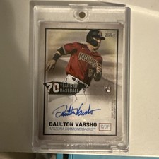 2021 Topps - 70 Years of Baseball Autographs Series 2 Daulton Varsho #70YA-DV RC