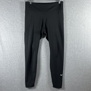 Nike Dri-Fit Women's Black Athletic Leggings Pants Size L Large