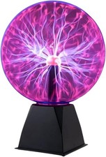 Plasma Ball 8 Inch Plasma Globe Touch Sound Sensitive Plasma Ball Lamp Electric