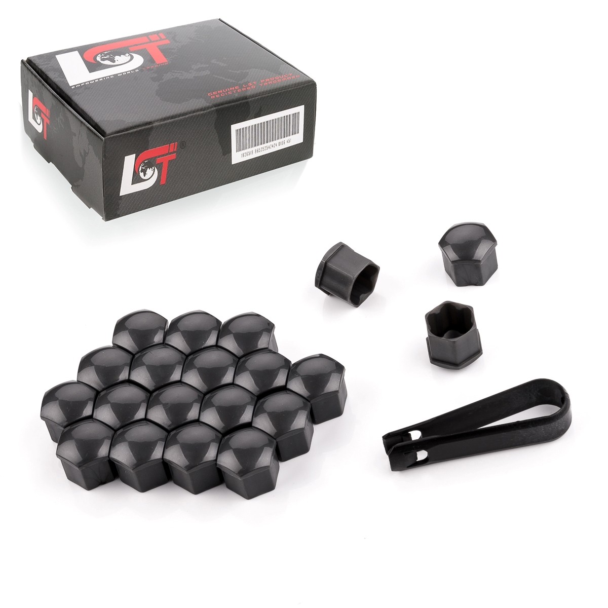 20x Shrouds Wheel screw caps Wheel bolt Set grey 0 21/32in for JEEP