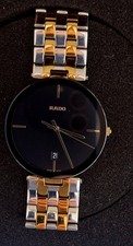 Rado Florence Men's Watch Gold Plated Date Quartz, Swiss Made, 36mm Dial