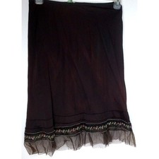 Vintage Trillium Underthings Embroidered Slip Coquette Whimsigoth Size Small