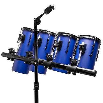 4-Piece Carbon Steel Octobon-Style Rack Roto Tom Set w/ Adjustable Cymbal Mounts