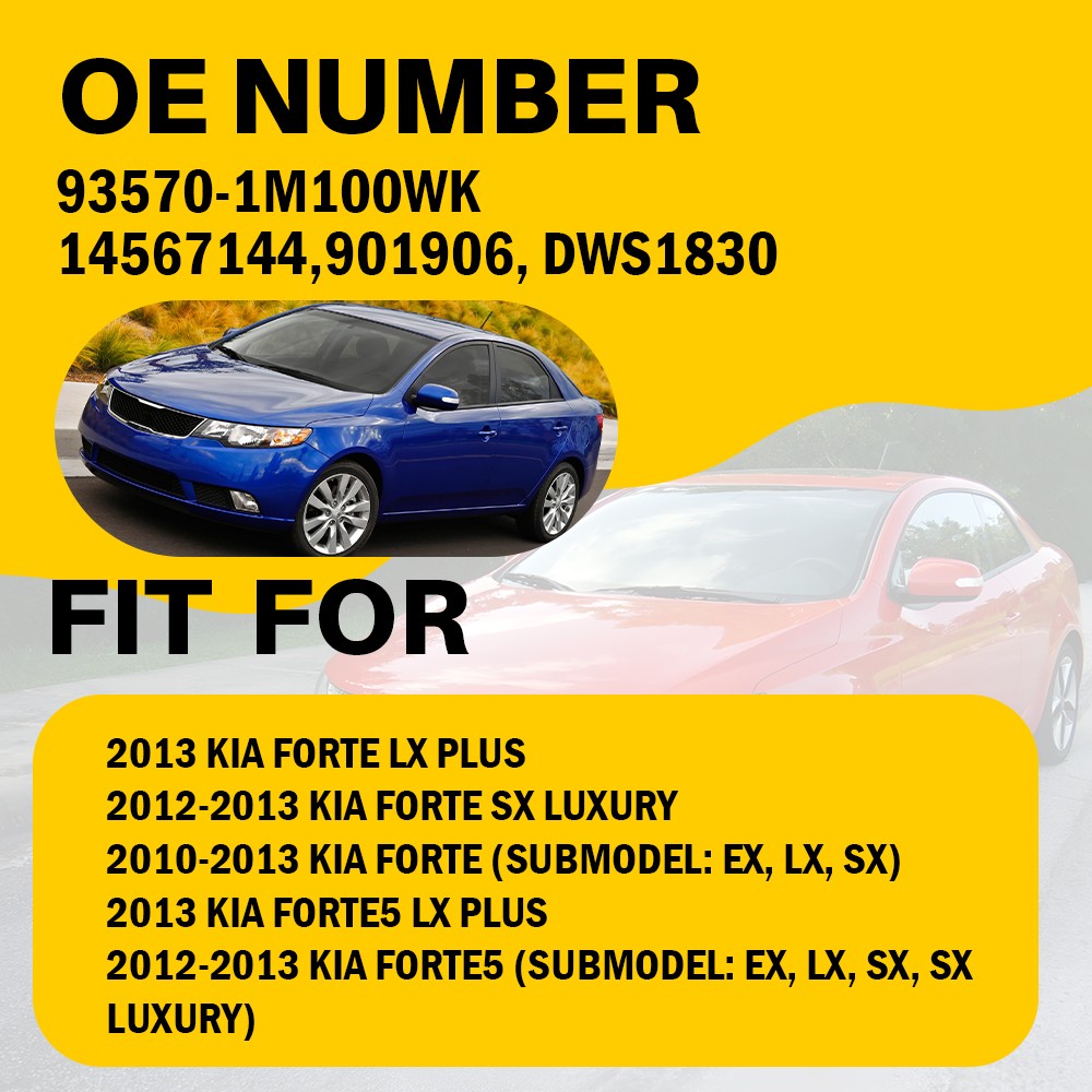 Front Left Master Main Power Window Switch For 2010-2013 Kia Forte 93570-1M100WK