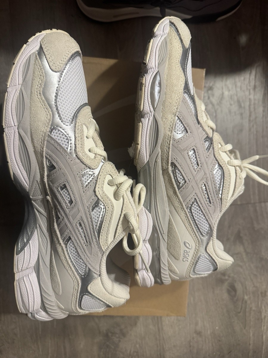 Size 9 - ASICS Gel NYC White Oyster Grey for sale online | eBay