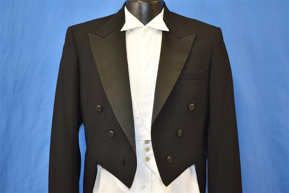 vintage 70s TUXEDO LONG TAIL FORMAL MO'S RENTAL JOKE FOGHAT 36 JACKET 30 PANTS - Image 2 of 3
